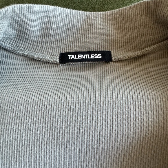Talentless Rib Zip Front Bodysuit - Picture 2 of 4